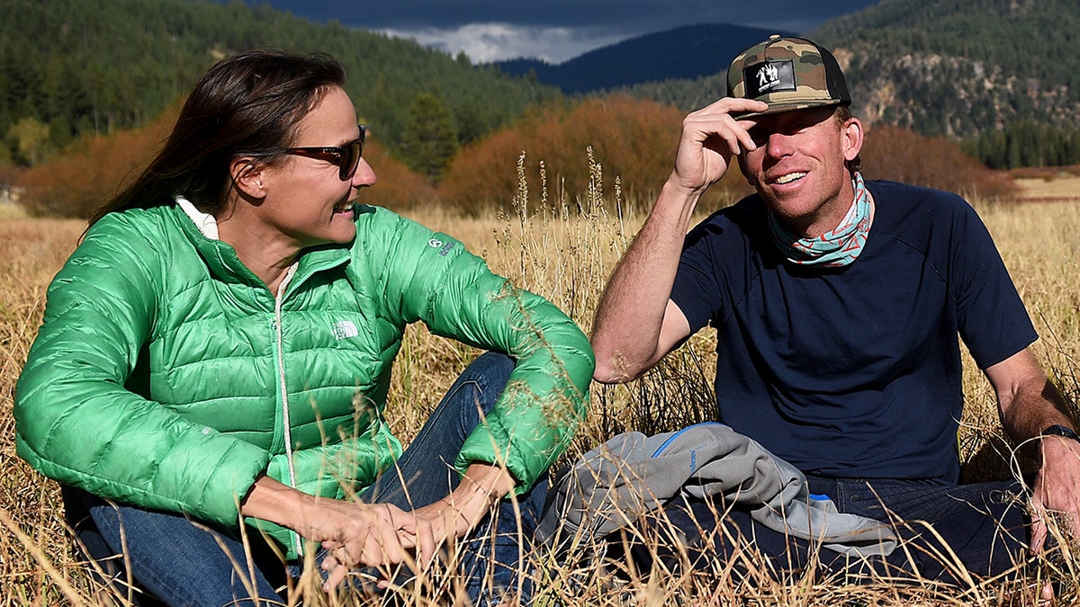 Hilaree Nelson and Jim Morrison pose for photo