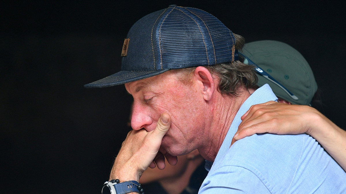 Jim Morrison at funeral