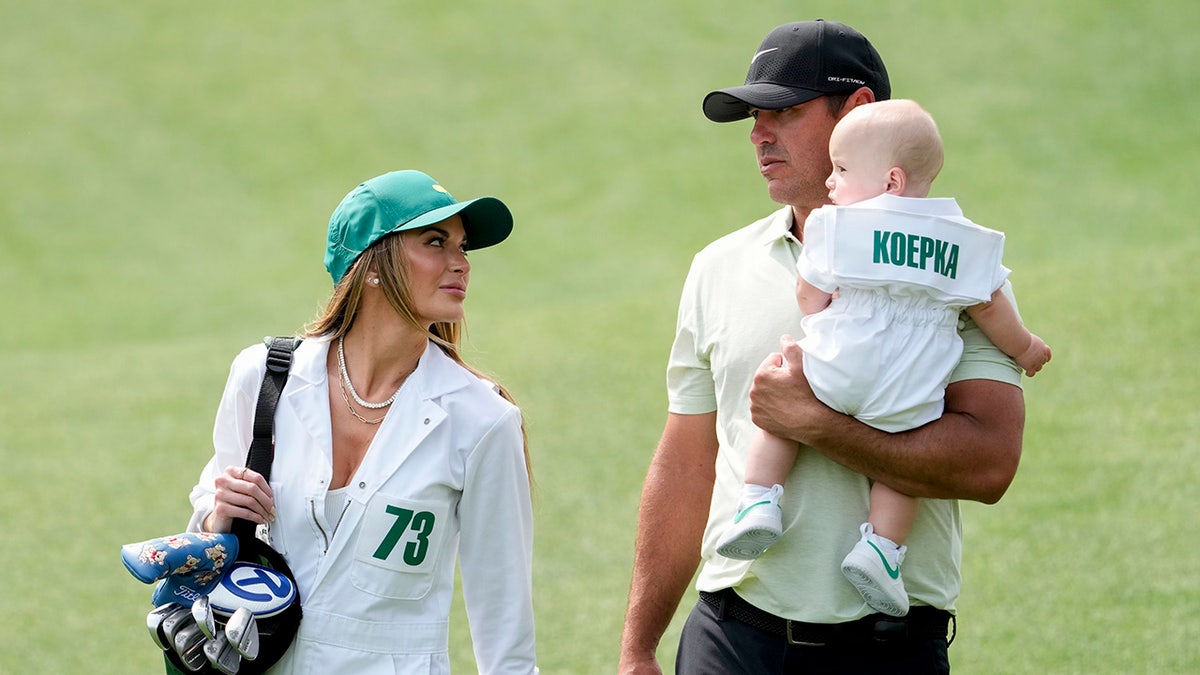 Jena Sims with Brooks Koepka