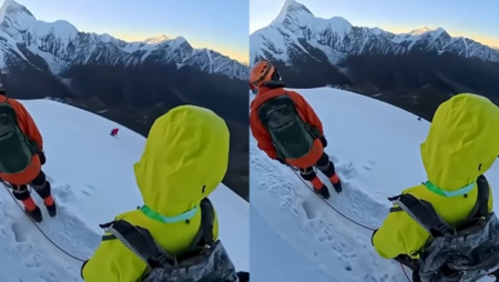 Hiker falls to death from China mountain after untying rope to take pictures: Report