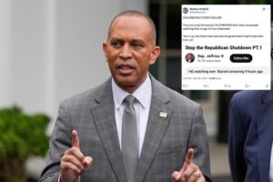Democrats mocked after government shutdown livestream gets few viewers: ‘Party of 18% approval and sinking’
