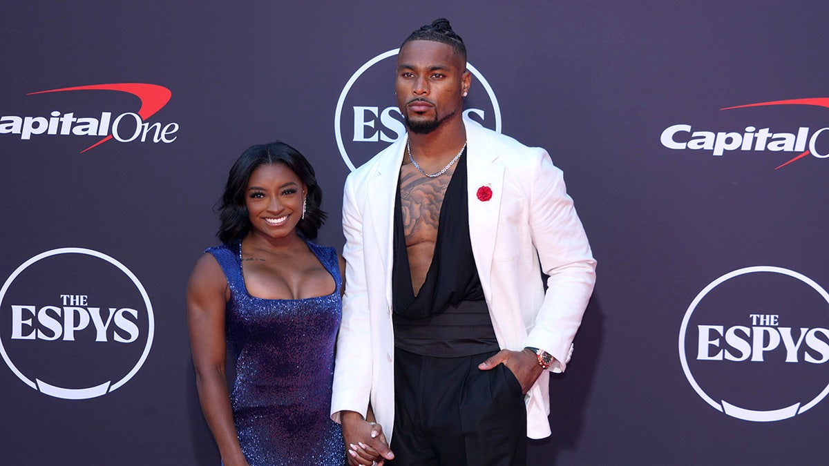 Simone Biles and Jonathan Owens