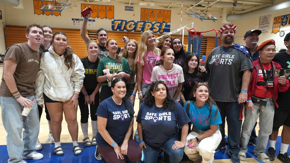 Save Girls Sports shirt in protest of transgender player AB Hernandez 