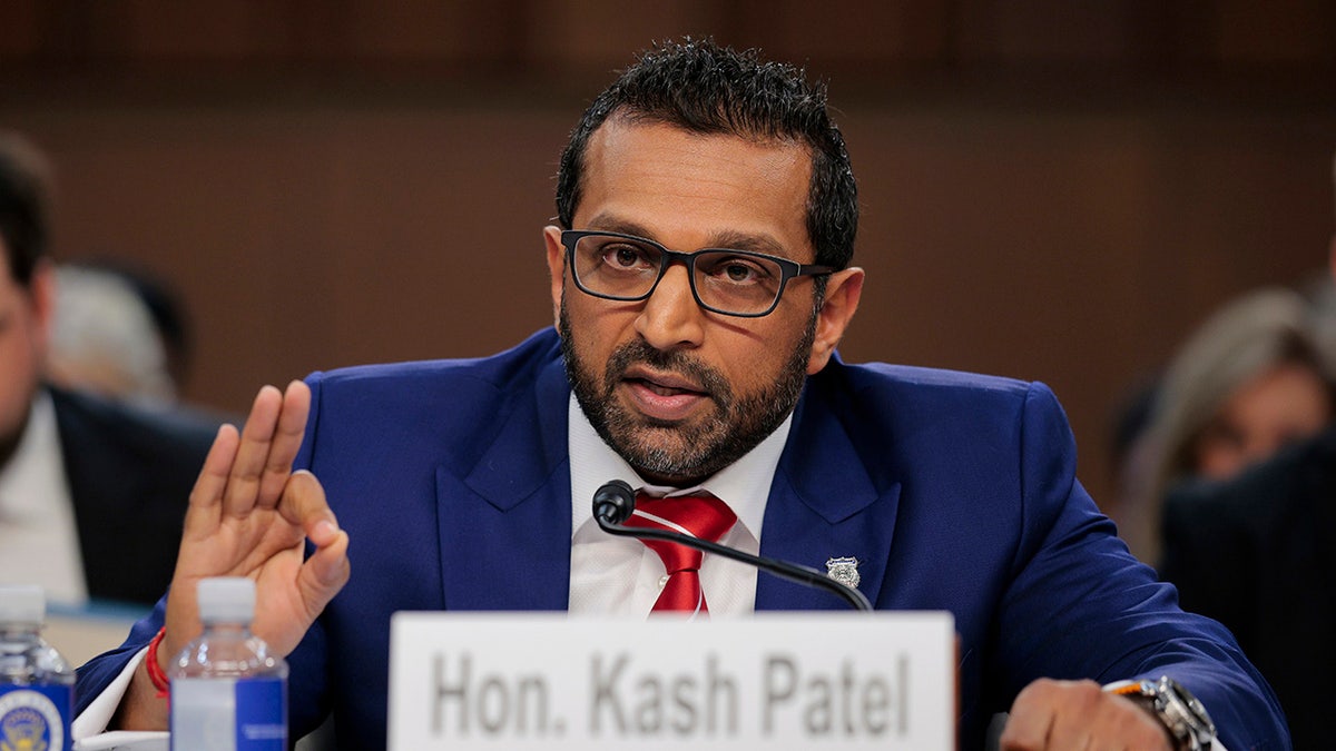 Kash Patel testifying in Senate