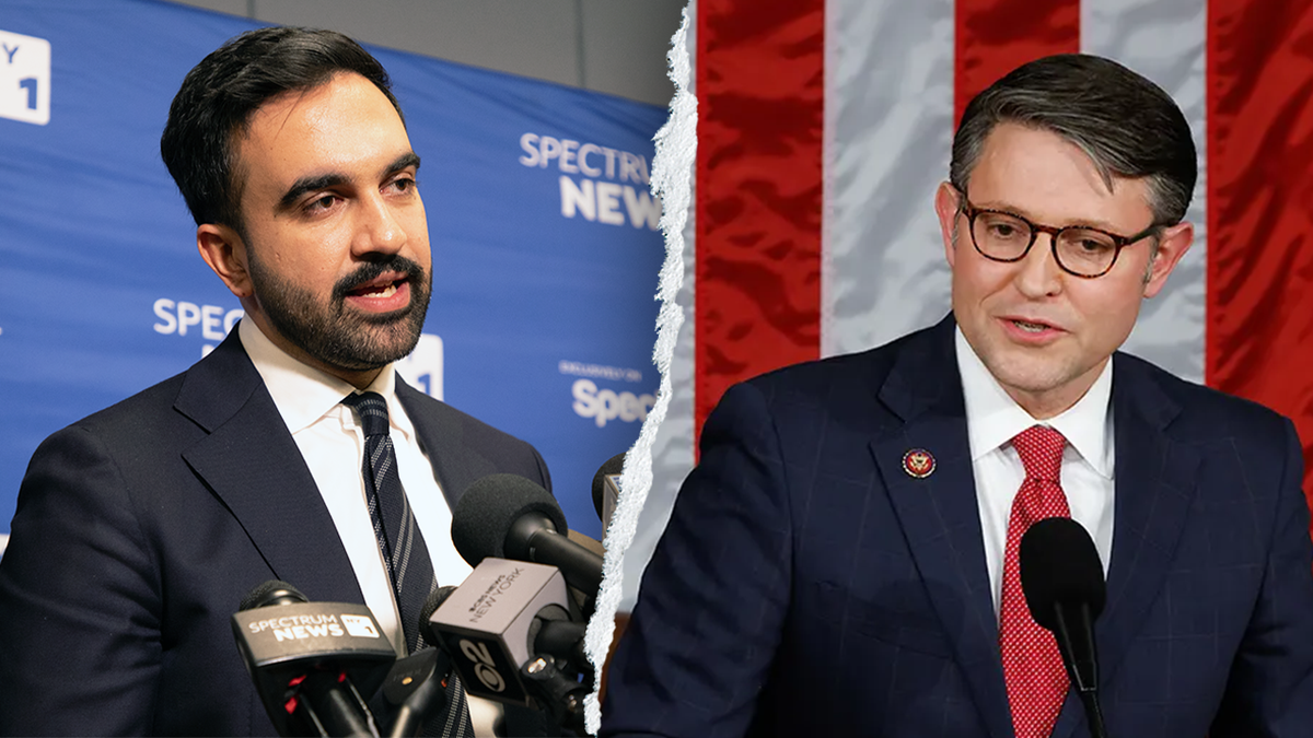 Zohran Mamdani and Mike Johnson