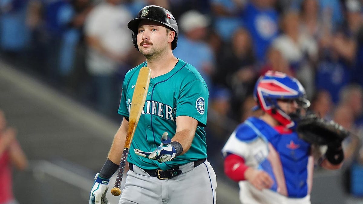 Cal Raleigh strikes out