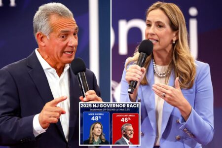 Jack Ciattarelli is neck and neck with Mikie Sherrill in race for NJ governor: poll
