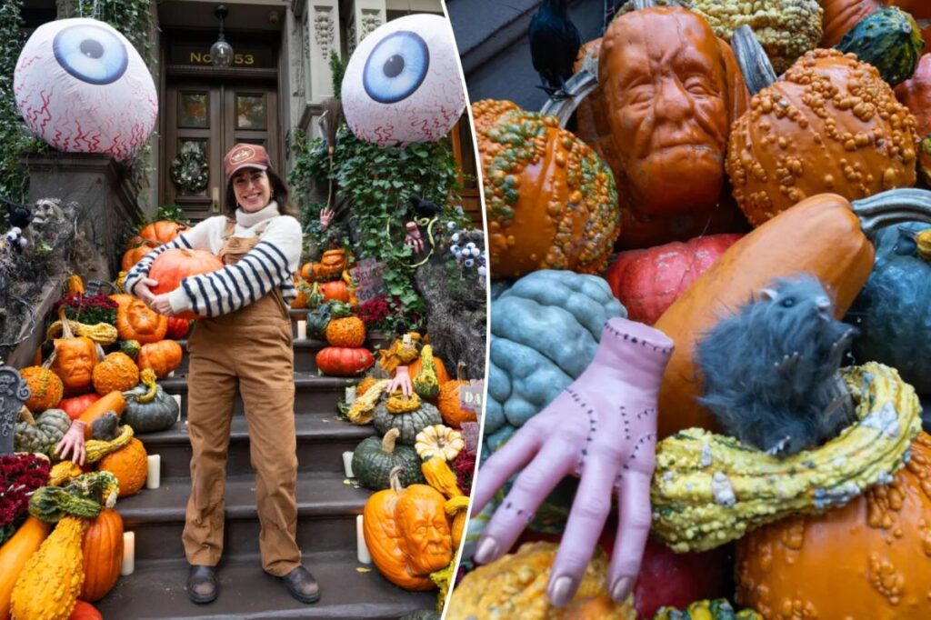Exclusive | The New York residents splashing K on their pumpkinscapes, as the city’s stoop Halloween-decor wars heat up this scary season Exclusive | The New York residents splashing K on their pumpkinscapes, as the city’s stoop Halloween-decor wars heat up this scary season