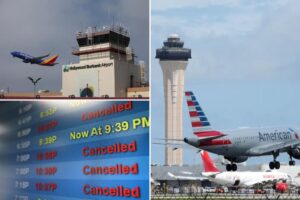 Exhausted, unpaid air traffic controllers warn as government shutdown puts plane passengers at risk
