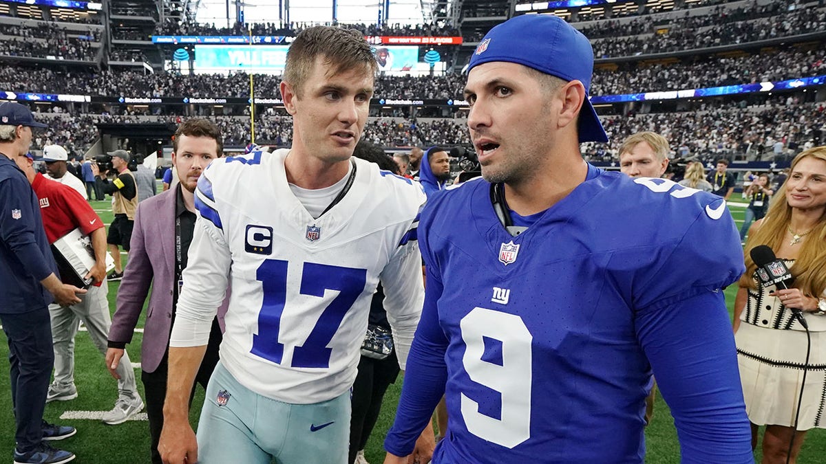 Brandon Aubrey talks to Graham Gano