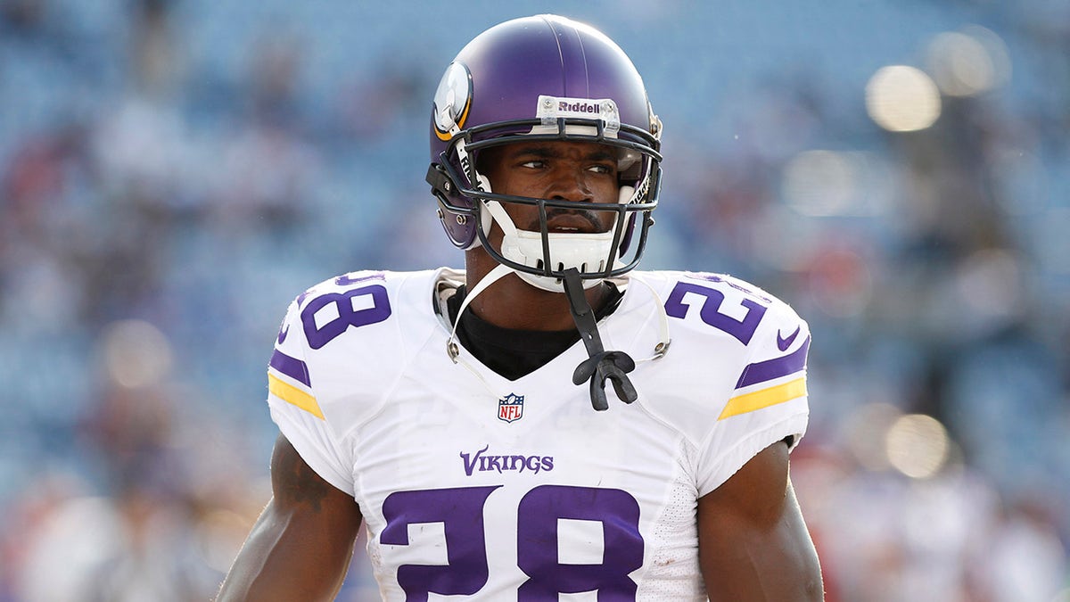Adrian Peterson in preseason in 2013