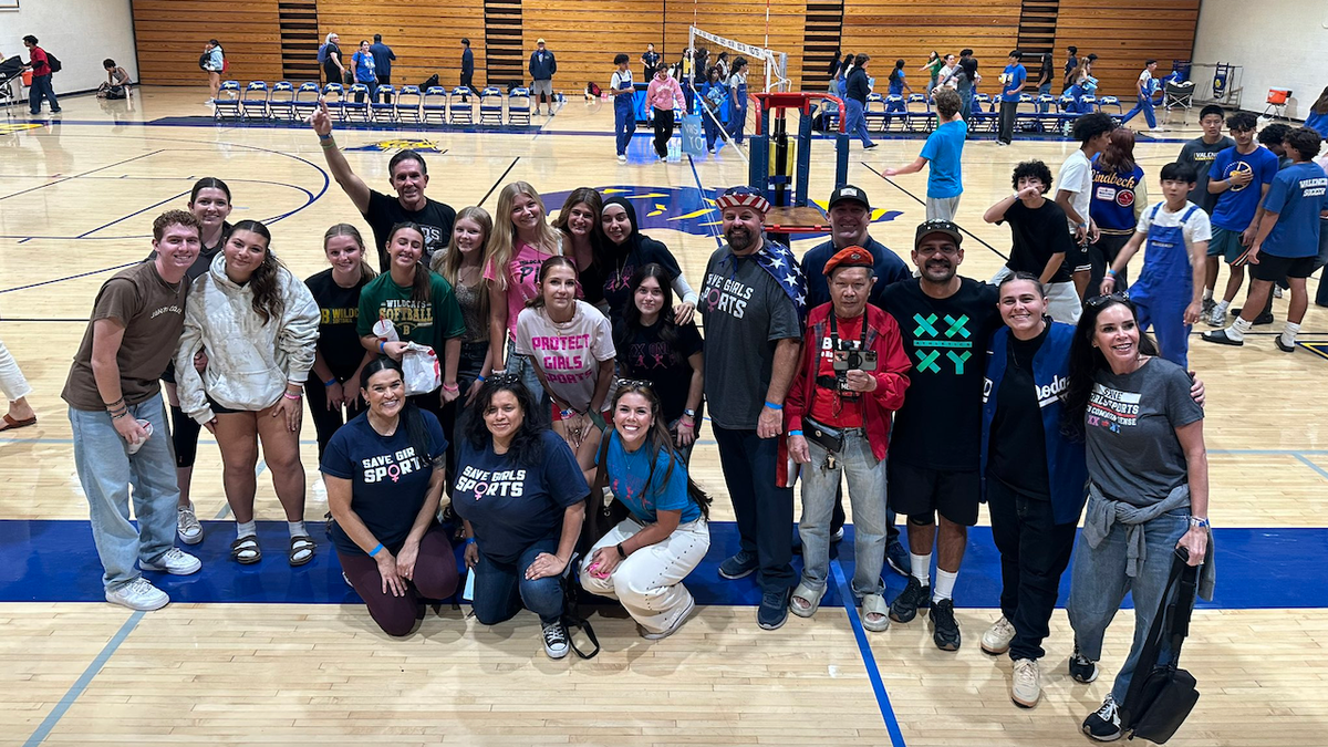 a California high school volleyball game involving a trans athlete