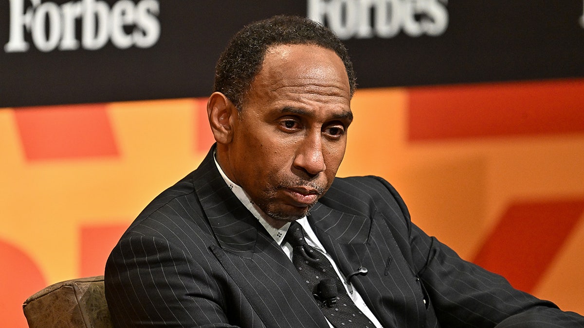 Stephen A Smith looks on
