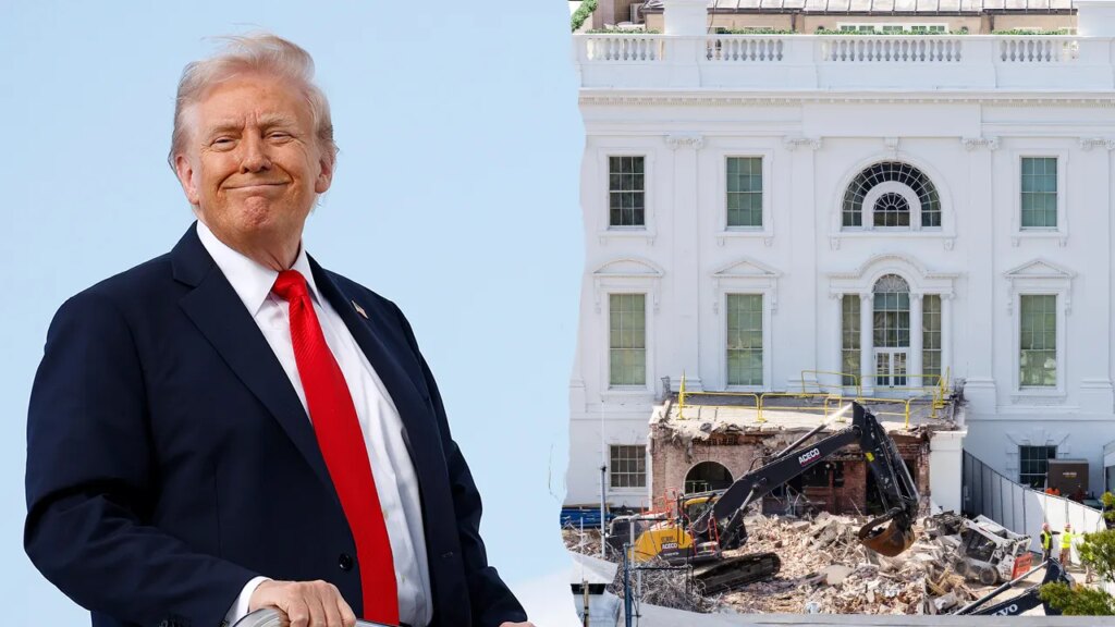 Trump tears down East Wing for 0M ballroom ahead of high-stakes China meeting