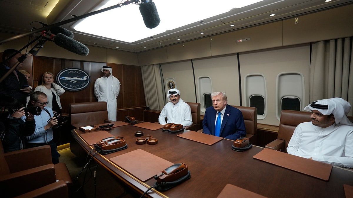 Trump with the erir of Qatar