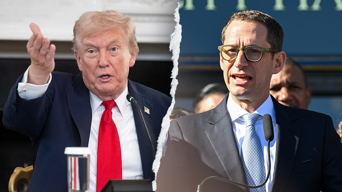 President Donald Trump and San Francisco Mayor Daniel Lurie