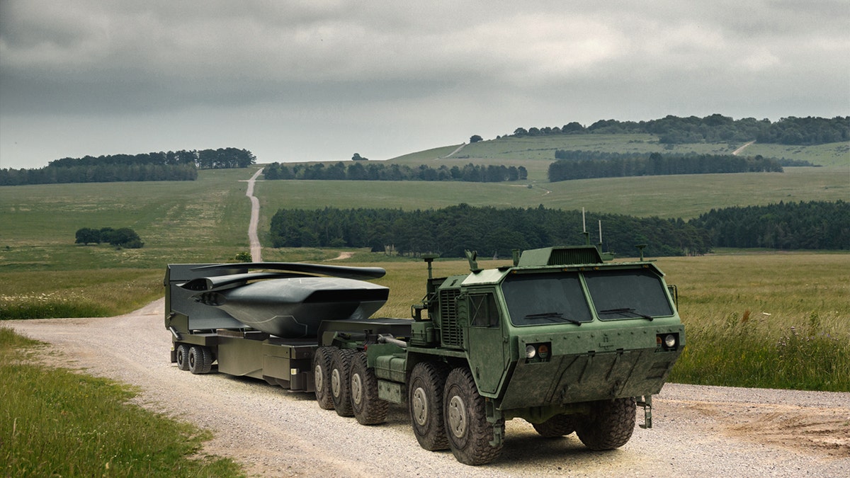 X-BAT attached to a truck