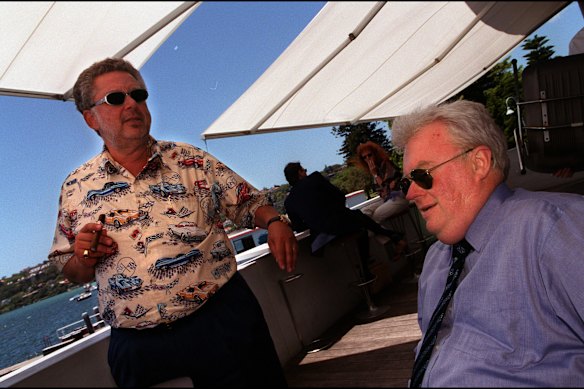 Rene Rivkin with Graham Richardson. 