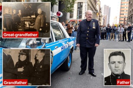 NYPD detective whose family roots with department span 4 generations back to 1884 retires in moving ceremony