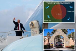 ‘Massive health issue’: Palm Beach residents rage as FAA redirects air traffic over their homes to avoid Trump’s Mar-a-Lago