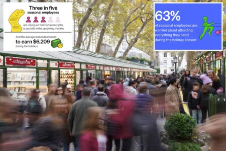 Most seasonal workers rely on holiday paychecks to stay afloat: survey