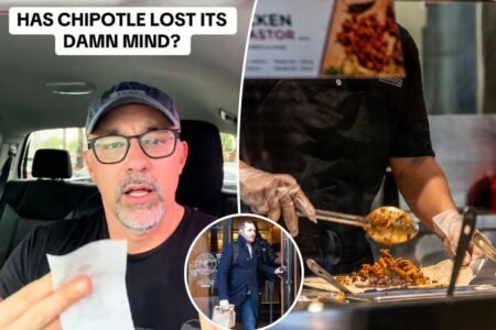 Chipotle has ‘lost its damn mind’:  Customer crashes out after paying ‘unbelievable’  on meal for two