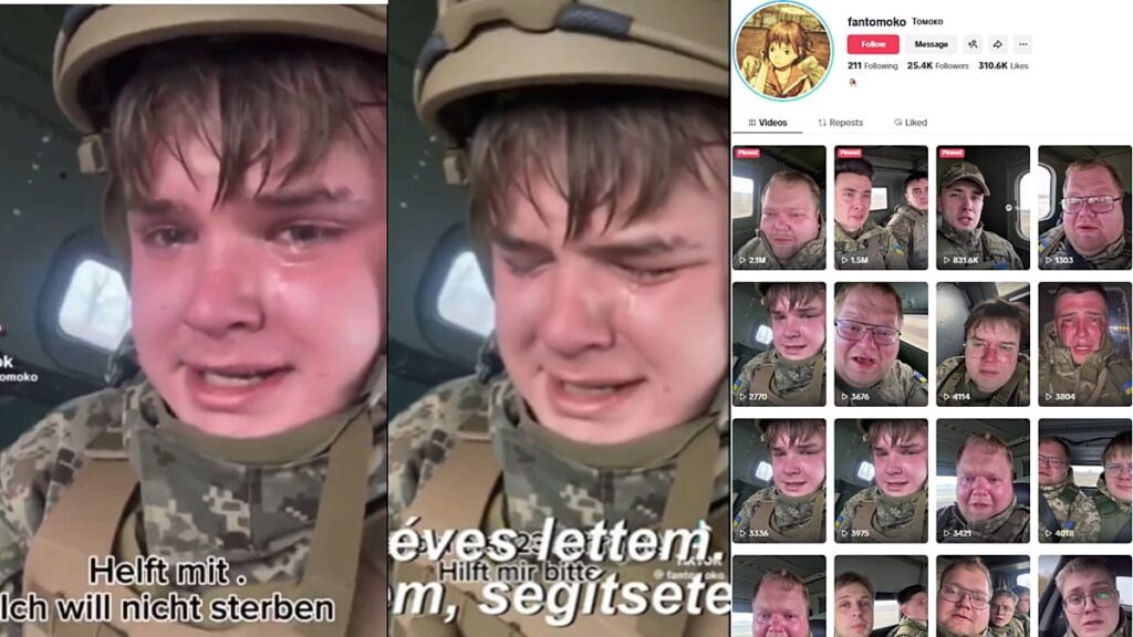 Viral video of crying Ukrainian soldier sent to front lines is fake Viral video of crying Ukrainian soldier sent to front lines is fake