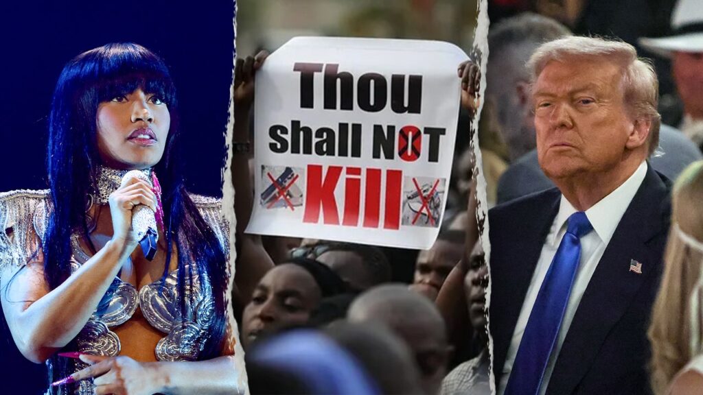 Rap star Nicki Minaj thanks Trump for addressing persecution of Christians in Nigeria Rap star Nicki Minaj thanks Trump for addressing persecution of Christians in Nigeria