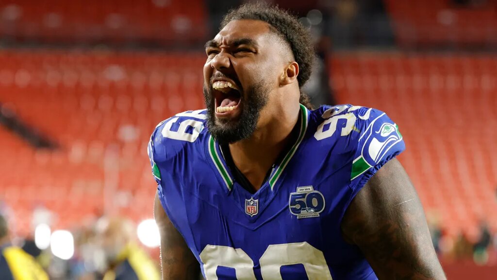 Seahawks star goes viral for tongue wag during blow out win vs Commanders: ‘That’s gonna be a meme somewhere’ Seahawks star goes viral for tongue wag during blow out win vs Commanders: ‘That’s gonna be a meme somewhere’