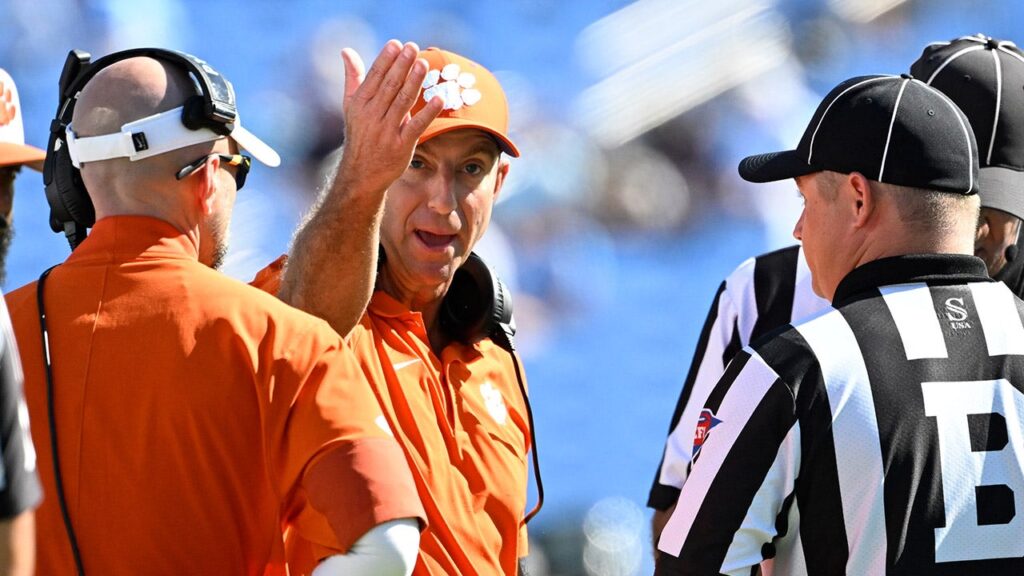 Clemson’s Dabo Swinney still hot under the collar over officiating, says refs need to be held accountable Clemson’s Dabo Swinney still hot under the collar over officiating, says refs need to be held accountable