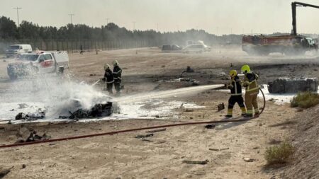 Fighter jet crashes at Dubai Air Show, pilot dead