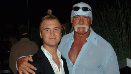Hulk Hogan’s son teases wrestling career after snapping selfie outside ring: ‘You never know’