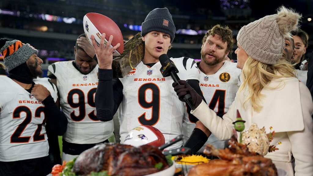 Bengals’ Joe Burrow makes sour face over Maryland crabs during postgame Thanksgiving meal Bengals’ Joe Burrow makes sour face over Maryland crabs during postgame Thanksgiving meal