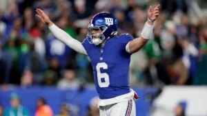 Giants’ Jaxson Dart to start vs. Patriots after missing 2 games with concussion