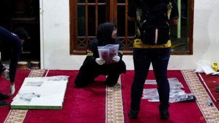 Indonesia police find possible explosive powder in Jakarta mosque blasts