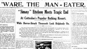 American travels to Perth to remember shark attack victim relative