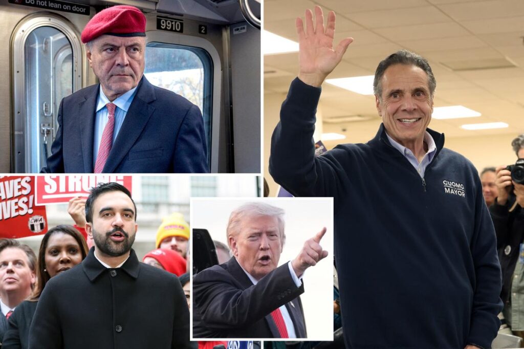 Trump tells New York ‘you must vote’ for Andrew Cuomo over Zohran Mamdani in NYC election — and ditch Curtis Sliwa