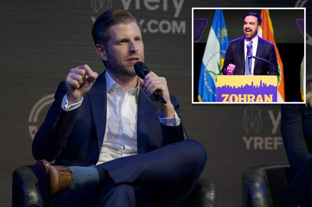 Eric Trump calls Zohran Mamdani ‘crazy,’ says ‘we cannot allow’ socialism to spread countrywide at Turning Point USA event Eric Trump calls Zohran Mamdani ‘crazy,’ says ‘we cannot allow’ socialism to spread countrywide at Turning Point USA event