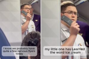 Viral video captures Delta pilot calming nervous flyers with heartwarming promise to his daughter