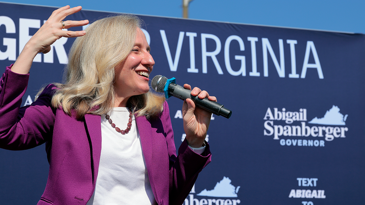 Abigail Spanberger cheers in Henrico County