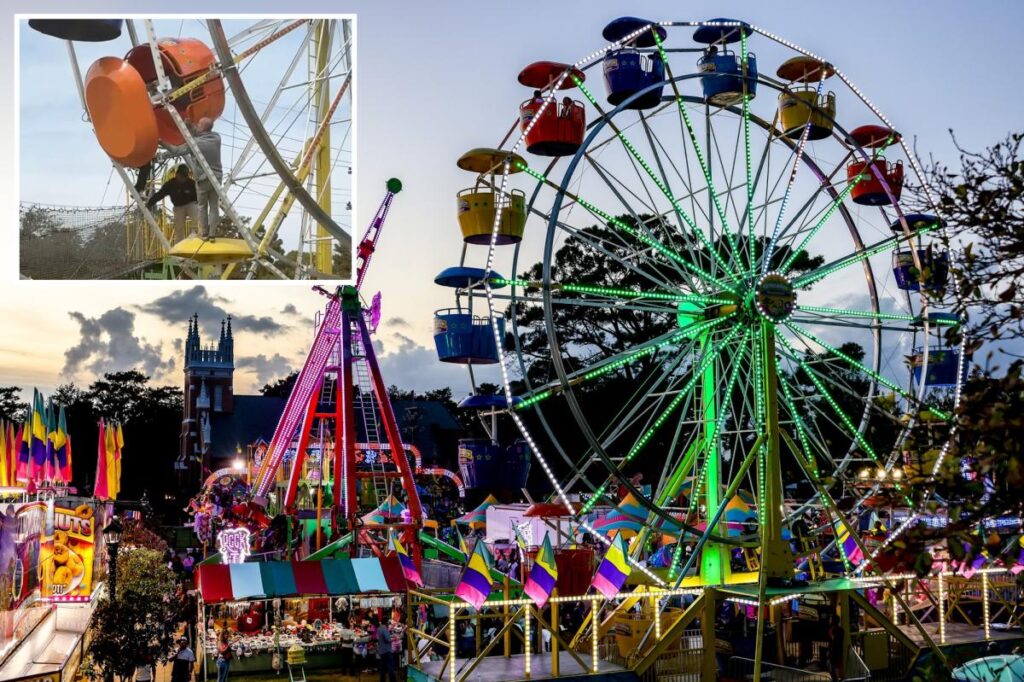 Two young girls rushed to hospital after falling from Ferris wheel at Louisiana festival: sheriff Two young girls rushed to hospital after falling from Ferris wheel at Louisiana festival: sheriff