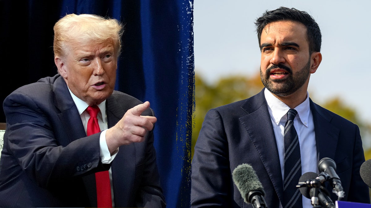 Composite image of President Trump and New York City Mayor-elect Zohran Mamdani