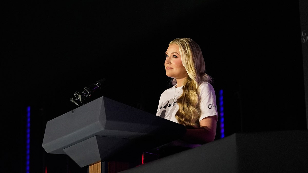 Erika Kirk speaks at Ole Miss