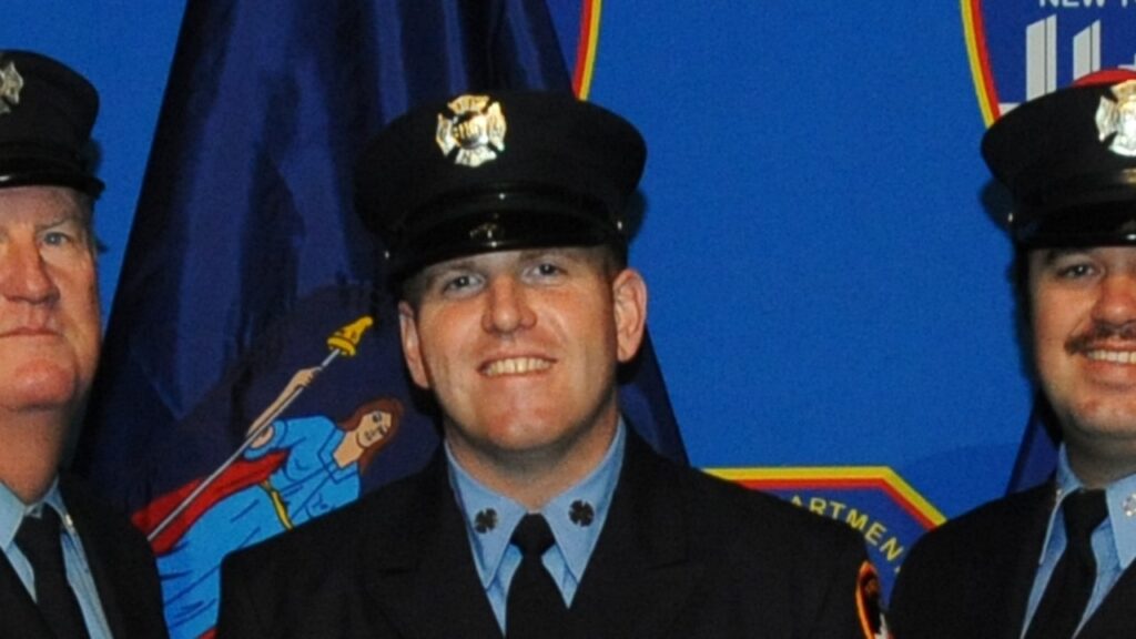 NYC firefighter dies after battling all-hands blaze on Brooklyn rooftop NYC firefighter dies after battling all-hands blaze on Brooklyn rooftop