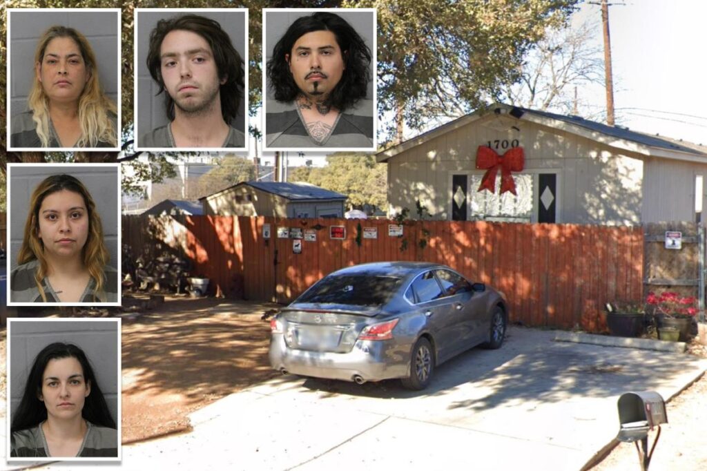 Half-naked woman was allegedly tortured and chained in Texas backyard for months by five ‘friends’ who didn’t ‘like her anymore’ Half-naked woman was allegedly tortured and chained in Texas backyard for months by five ‘friends’ who didn’t ‘like her anymore’