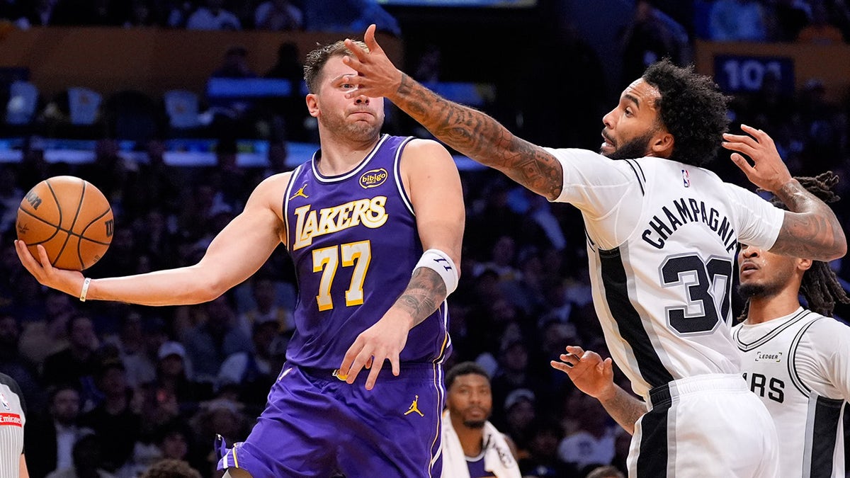 Luka Doncic looks to pass