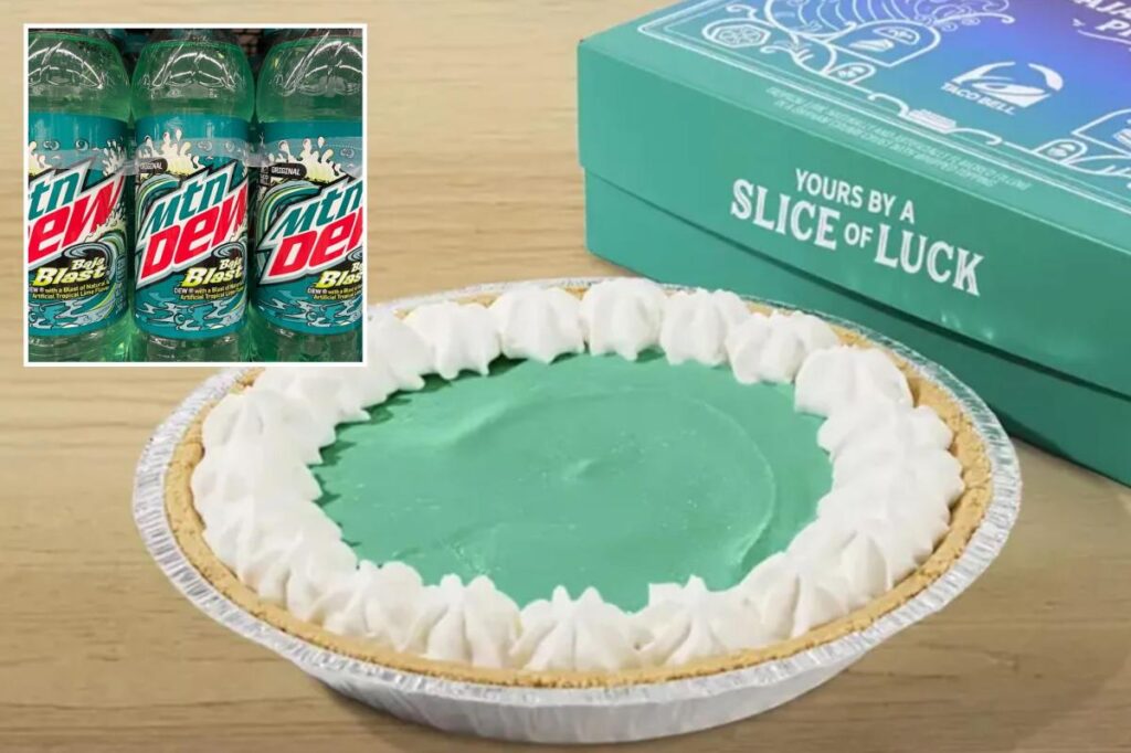 Taco Bell’s new Mountain Dew Baja Blast Pie horrifies customers: ‘Chernobyl cheesecake’ Taco Bell’s new Mountain Dew Baja Blast Pie horrifies customers: ‘Chernobyl cheesecake’