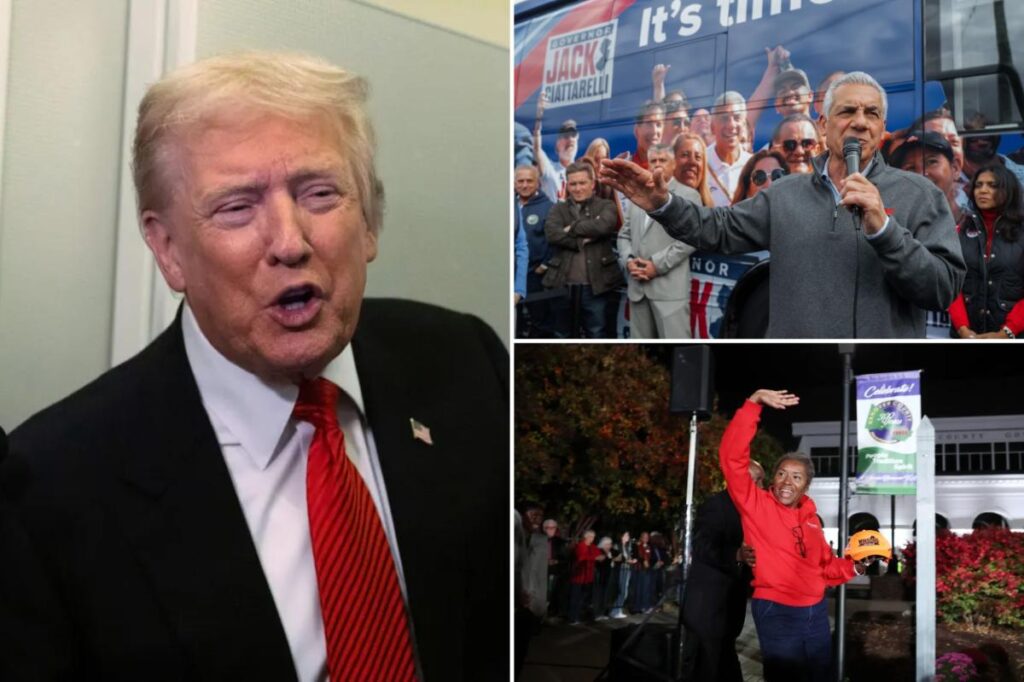 Trump to hold election eve tele-rallies for GOP hopefuls Jack Ciattarelli, Winsome Earle-Sears