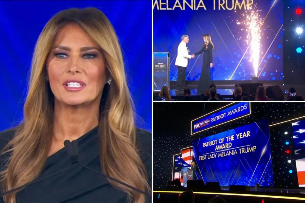 First lady Melania Trump receives ‘Patriot of the Year’ honor at Fox Nation’s Patriot Awards First lady Melania Trump receives ‘Patriot of the Year’ honor at Fox Nation’s Patriot Awards