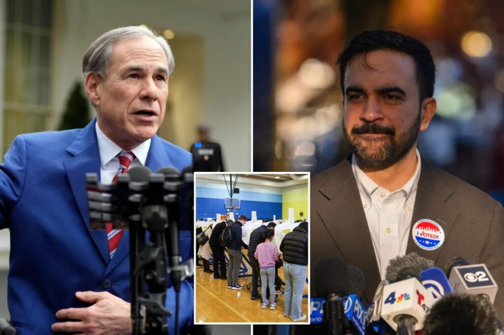 Texas gov bizarrely threatens ‘100% tariff’ on New Yorkers fleeing NYC if Mamdani wins Texas gov bizarrely threatens ‘100% tariff’ on New Yorkers fleeing NYC if Mamdani wins